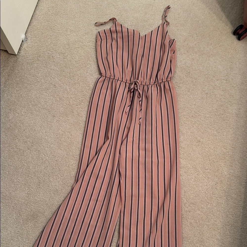 Striped Pink Jumpsuit